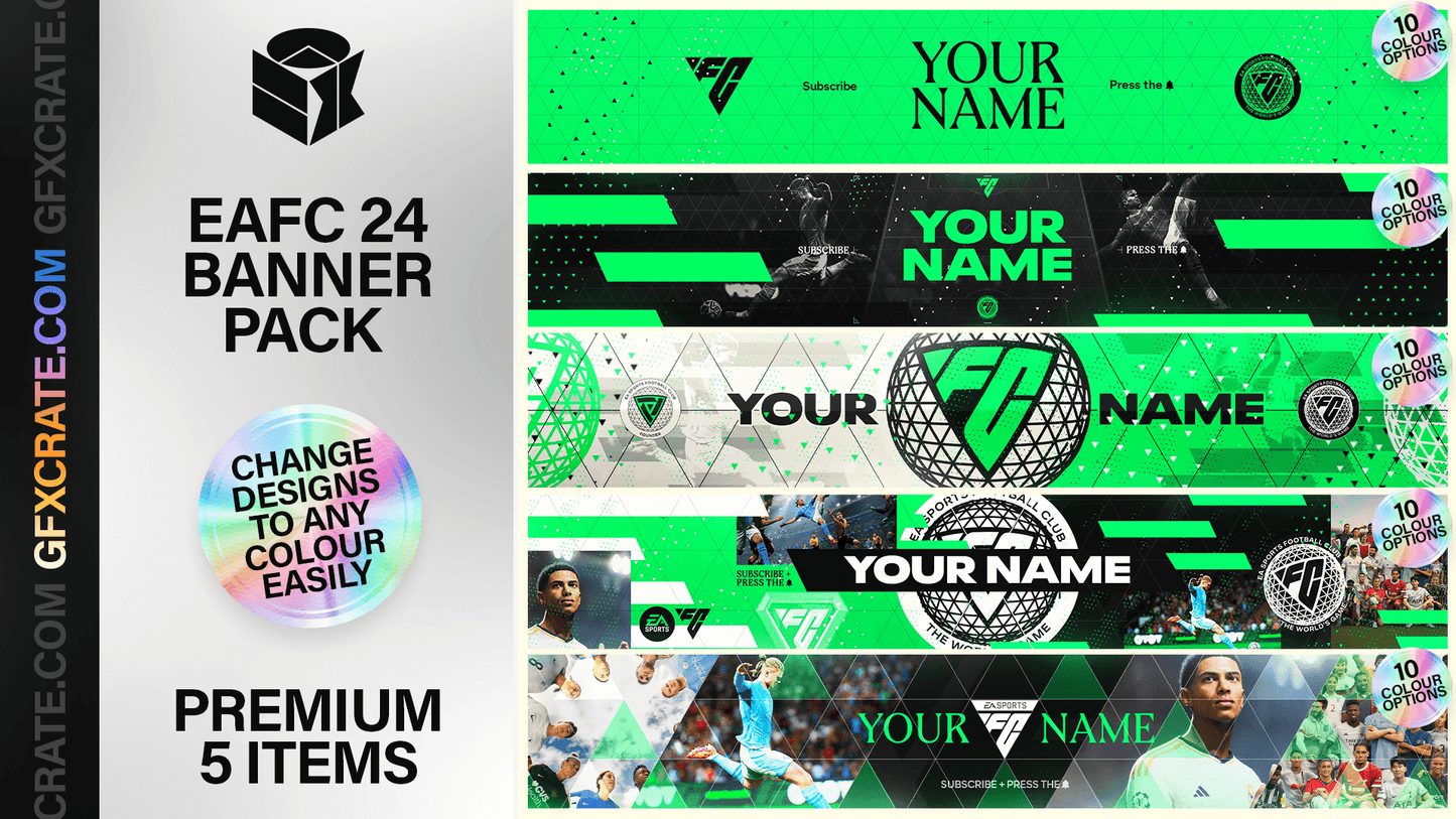 EAFC 24 All Promos YouTube Banner and Logo Everything Pack (250+ Banners/Logos)