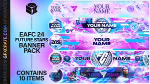 EA FC 24 Future Stars YouTube Banner & Logo Pack - GFXCRATE