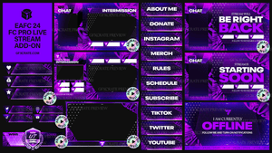 EAFC 24 FC Pro Live Livestream Overlay Pack - GFXCRATE