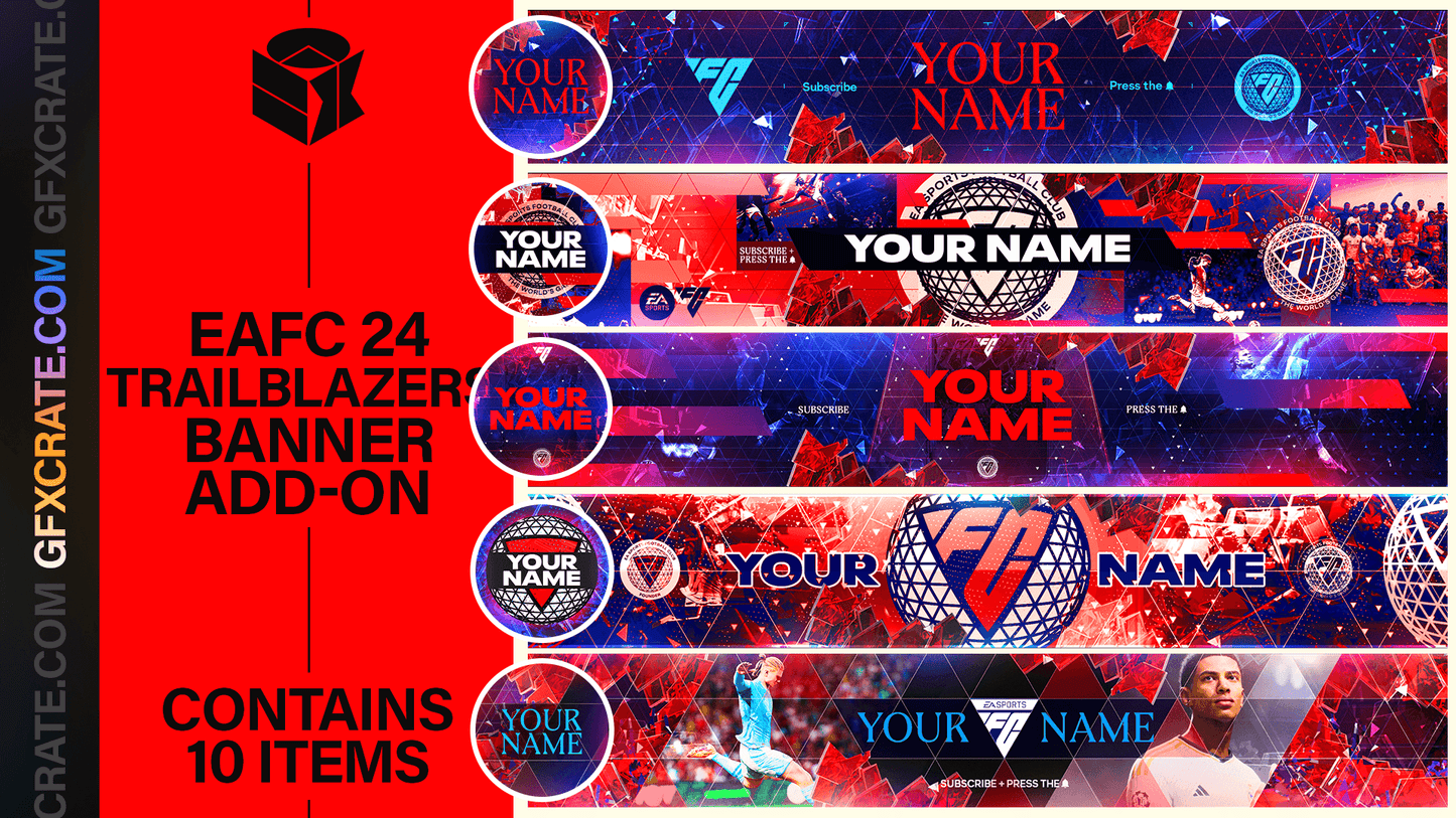 EAFC 24 All Promos YouTube Banner and Logo Everything Pack (250+ Banners/Logos)