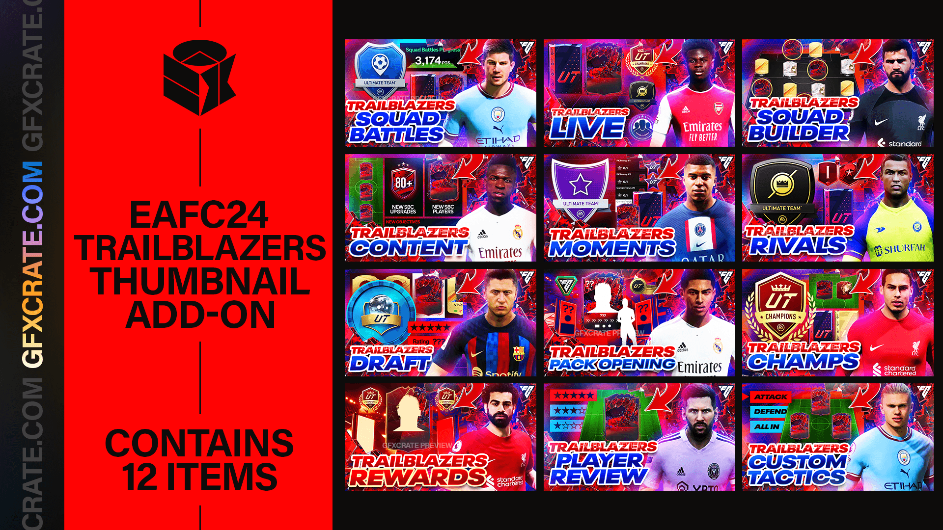 EAFC 24 Trailblazers YouTube Thumbnail Pack - GFXCRATE