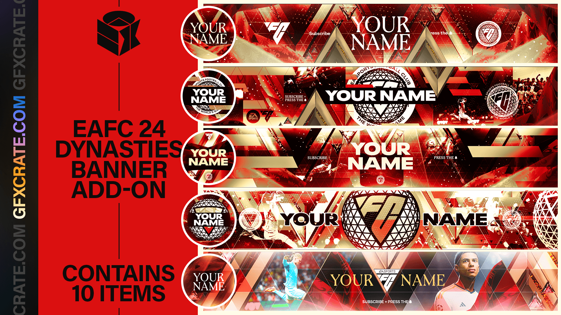 EAFC 24 Dynasties YouTube Banner & Logo Pack - GFXCRATE