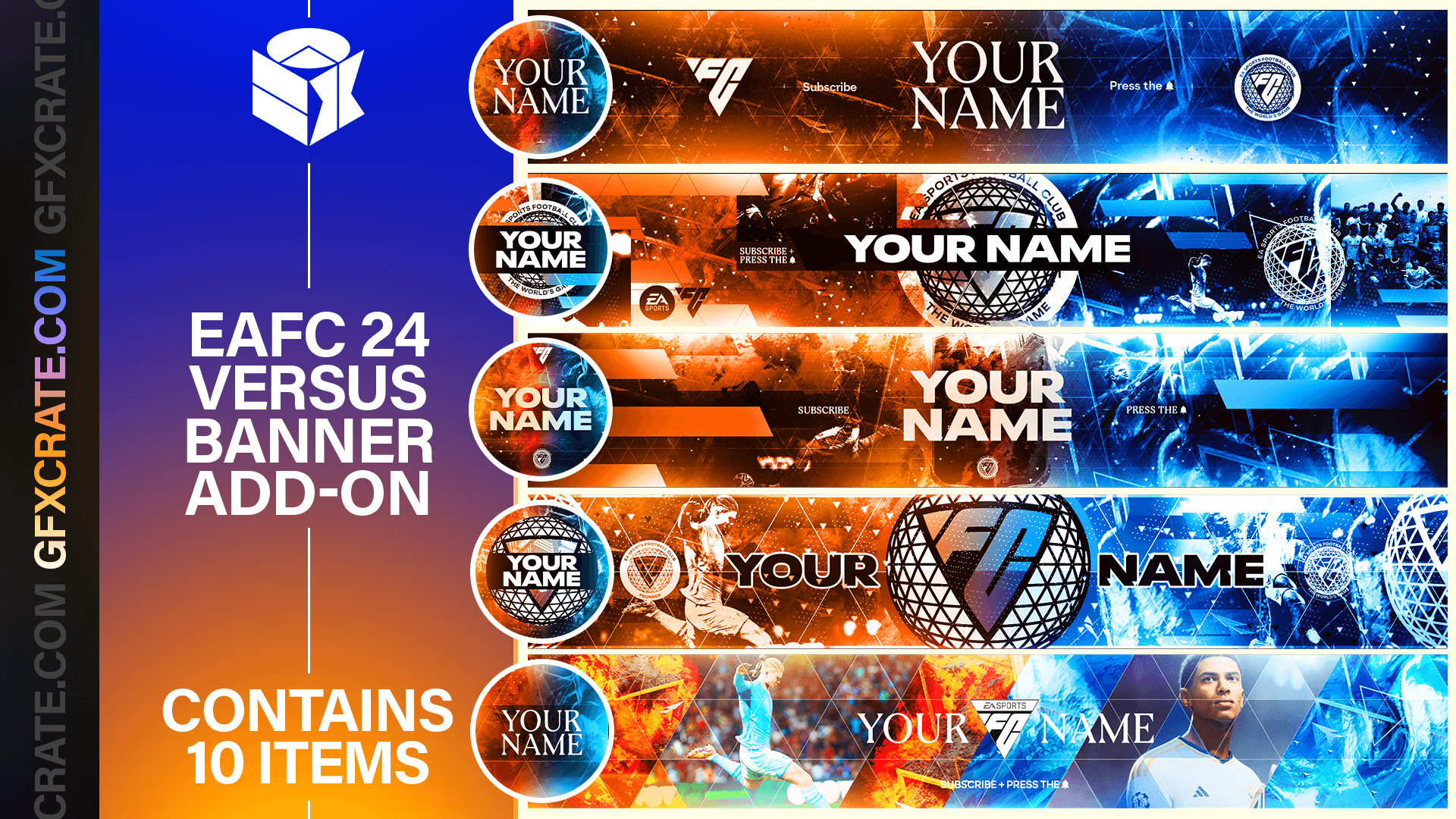 EAFC 24 Versus YouTube Banner & Logo Pack - GFXCRATE