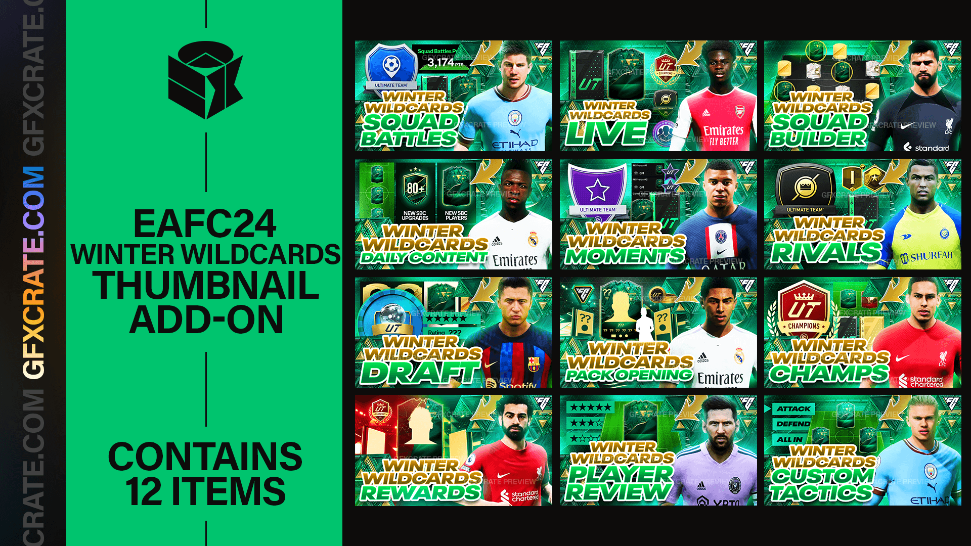 EAFC 24 Winter Wildcards YouTube Thumbnail Pack - GFXCRATE