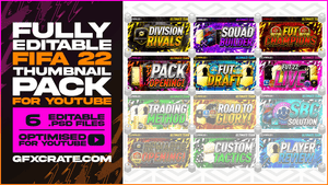 FIFA 22 Fully Editable Thumbnail Pack - GFXCRATE