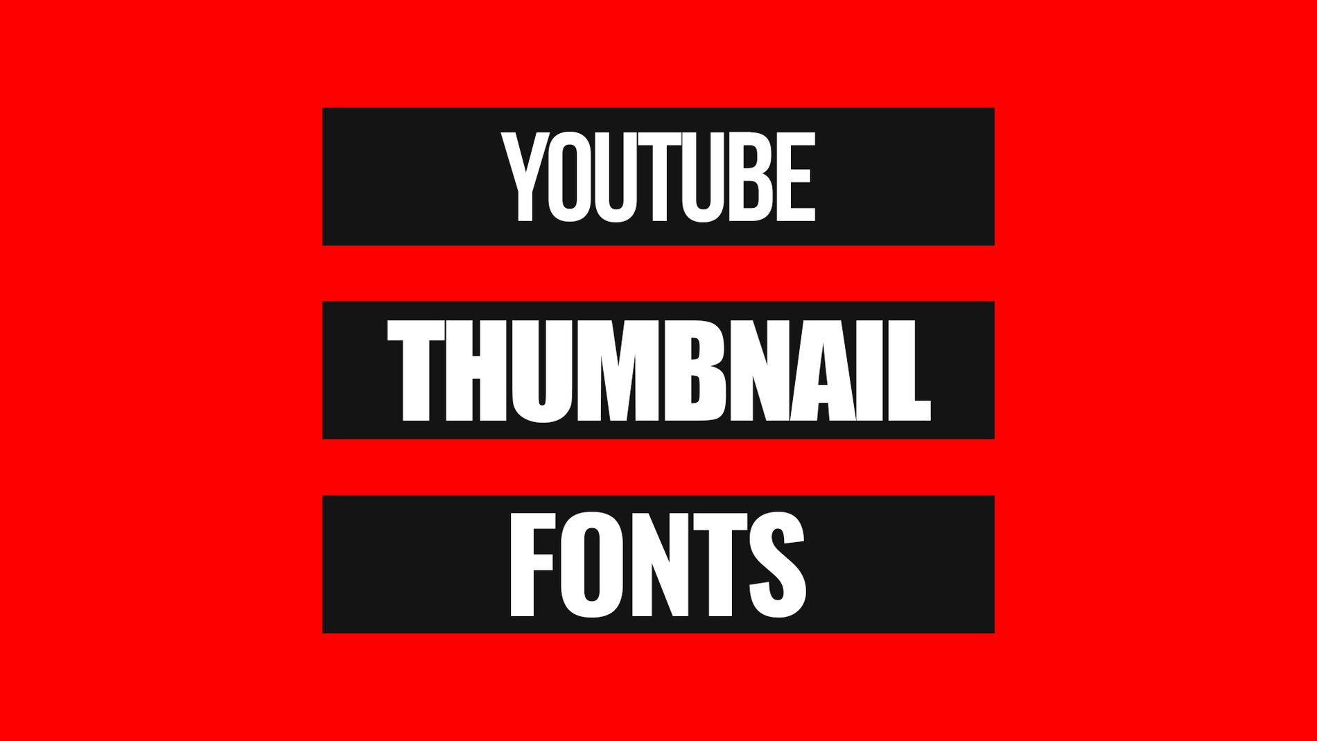 youtube thumbnail fonts