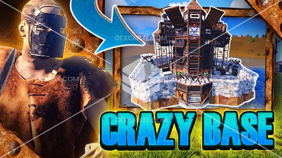 Drippy Rust Thumbnail Rust Fully Editable YouTube Thumbnail Pack