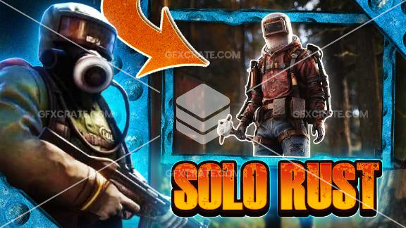 Drippy Rust Thumbnail Rust Fully Editable YouTube Thumbnail Pack