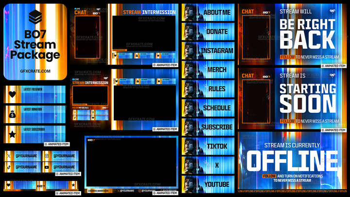 GFXCRATE - Thumbnail and Live Stream Templates for Online Creators