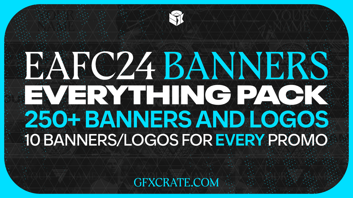 EAFC 24 All Promos YouTube Banner and Logo Everything Pack (250+ Banners/Logos)