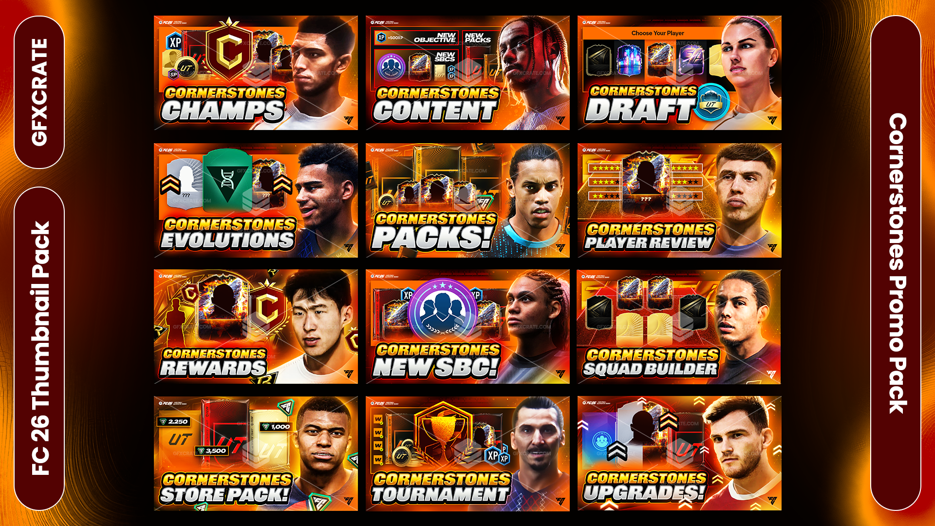 FC26 Cornerstones YouTube Thumbnail Pack