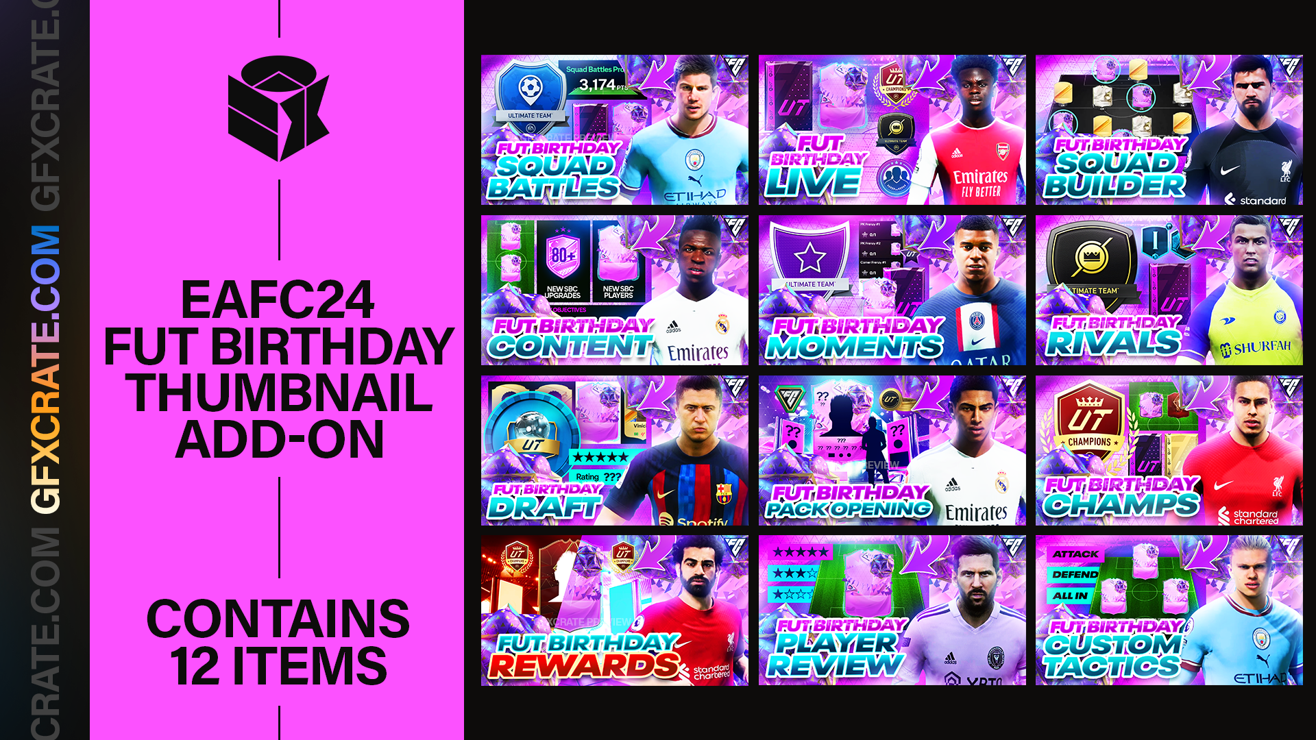 EA FC 24 FUT Birthday YouTube Thumbnail Pack