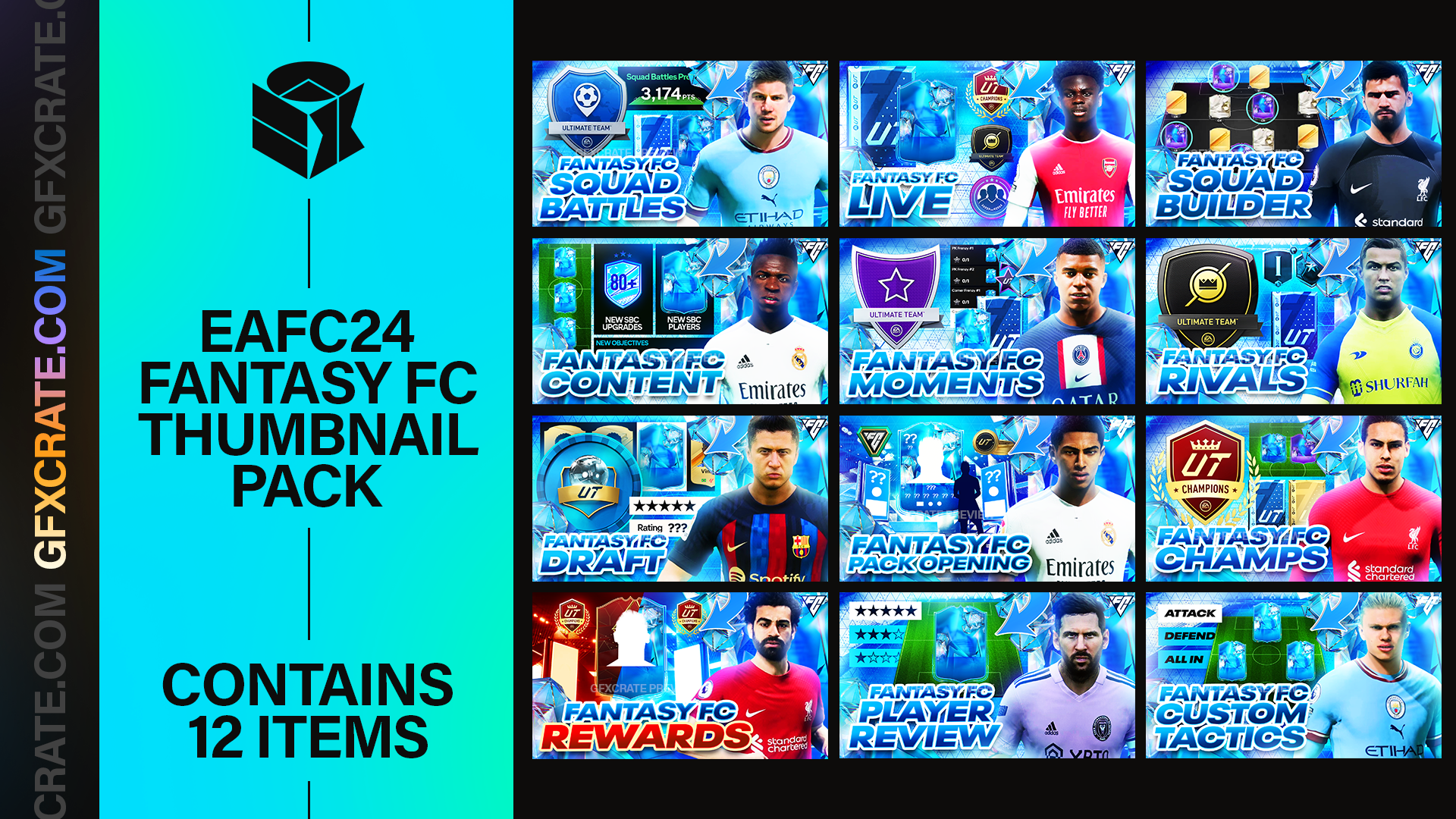 EA FC 24 Fantasy FC YouTube Thumbnail Pack