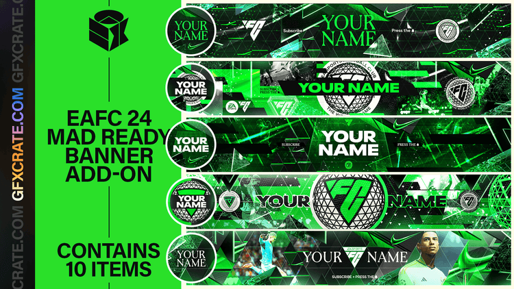 EAFC 24 Mad Ready YouTube Banner & Logo Pack - GFXCRATE