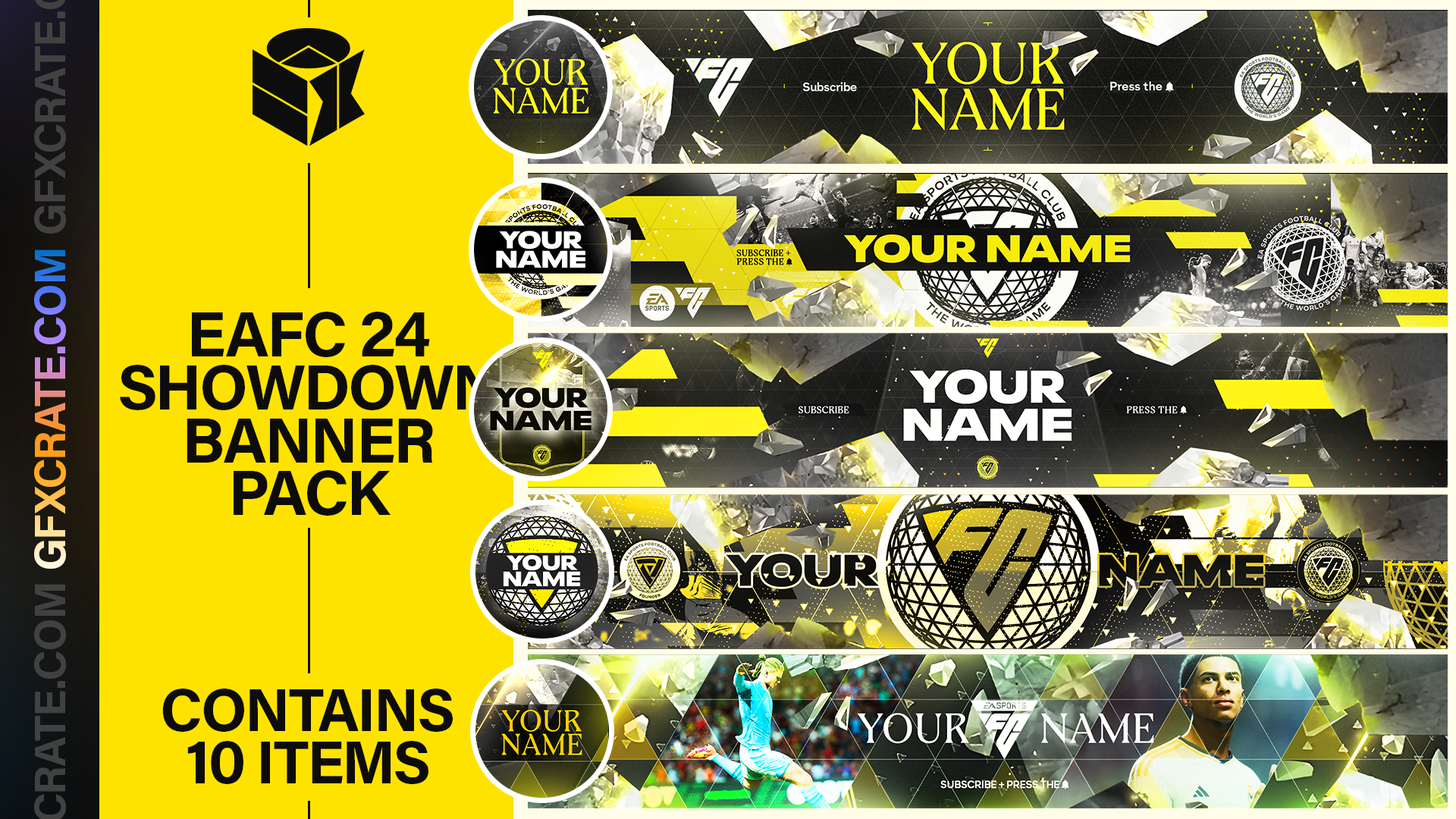 EA FC 24 Showdown Series YouTube Banner & Logo Pack