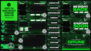 EAFC 24 Mad Ready Livestream Overlay Pack - GFXCRATE