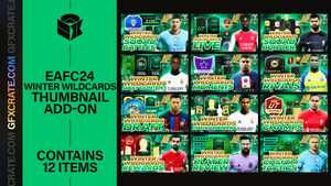 EAFC 24 Winter Wildcards YouTube Thumbnail Pack - GFXCRATE