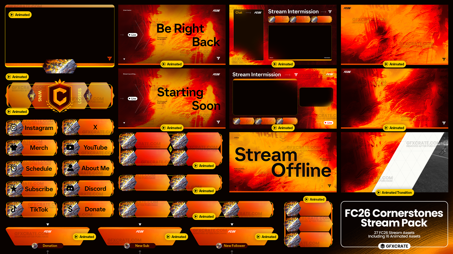 FC26 Cornerstones Livestream Overlay and Branding Pack