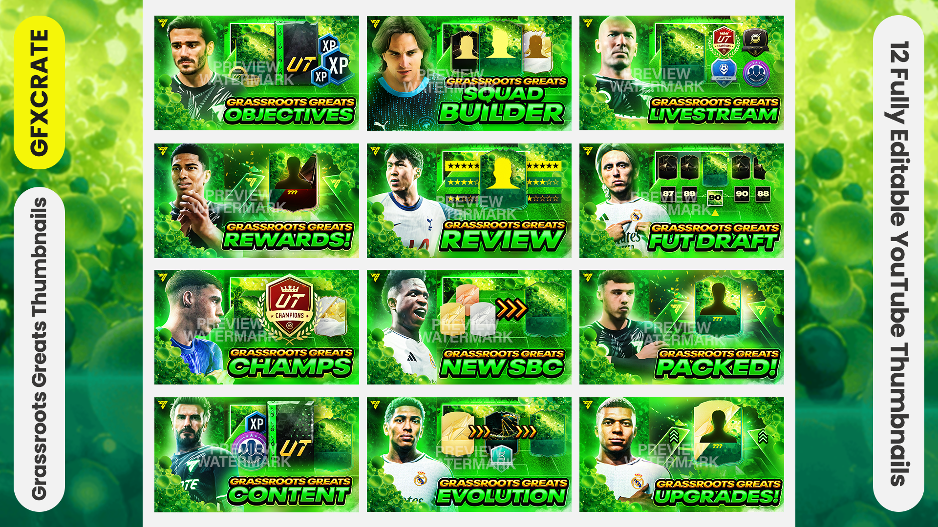 FC 25 Grassroots Greats YouTube Thumbnail Pack