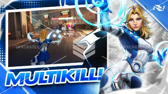 Marvel Rivals Fully Editable YouTube Thumbnails and Assets GFX Pack