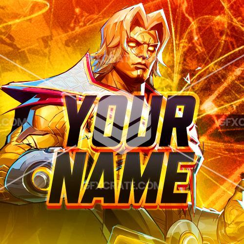 Marvel Rivals Custom Logos Marvel Rivals Fully Editable YouTube Banner + Logo Pack