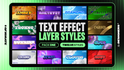Photoshop Text Layer Styles Pack 1 - Add 12 Unique Styles In One Click!
