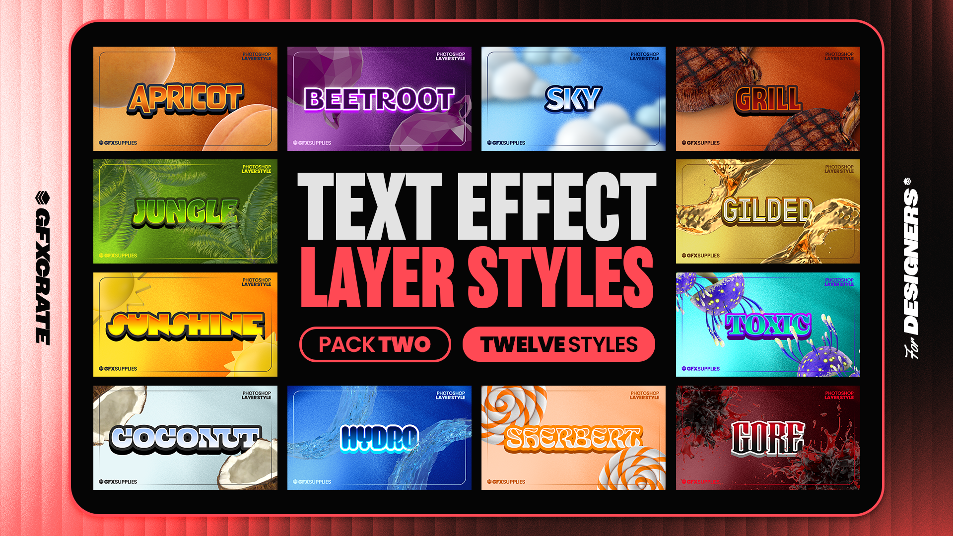 Photoshop Assets Bundle - Over 150 Layer Styles, Textures and Effects