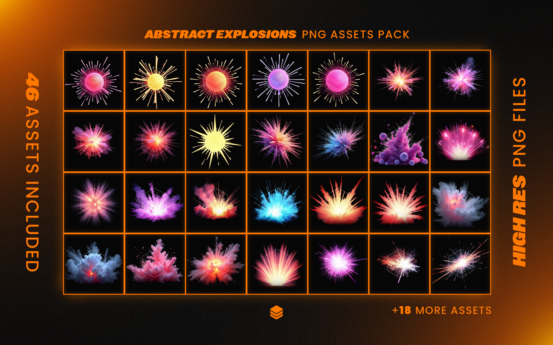 680 Assorted PNG Assets Bundle Pack - For Use in Designs