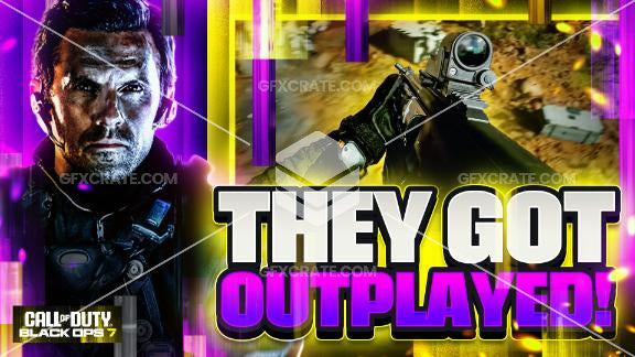 Call of Duty: Black Ops 7 (BO7) YouTube Thumbnails and Assets GFX Pack