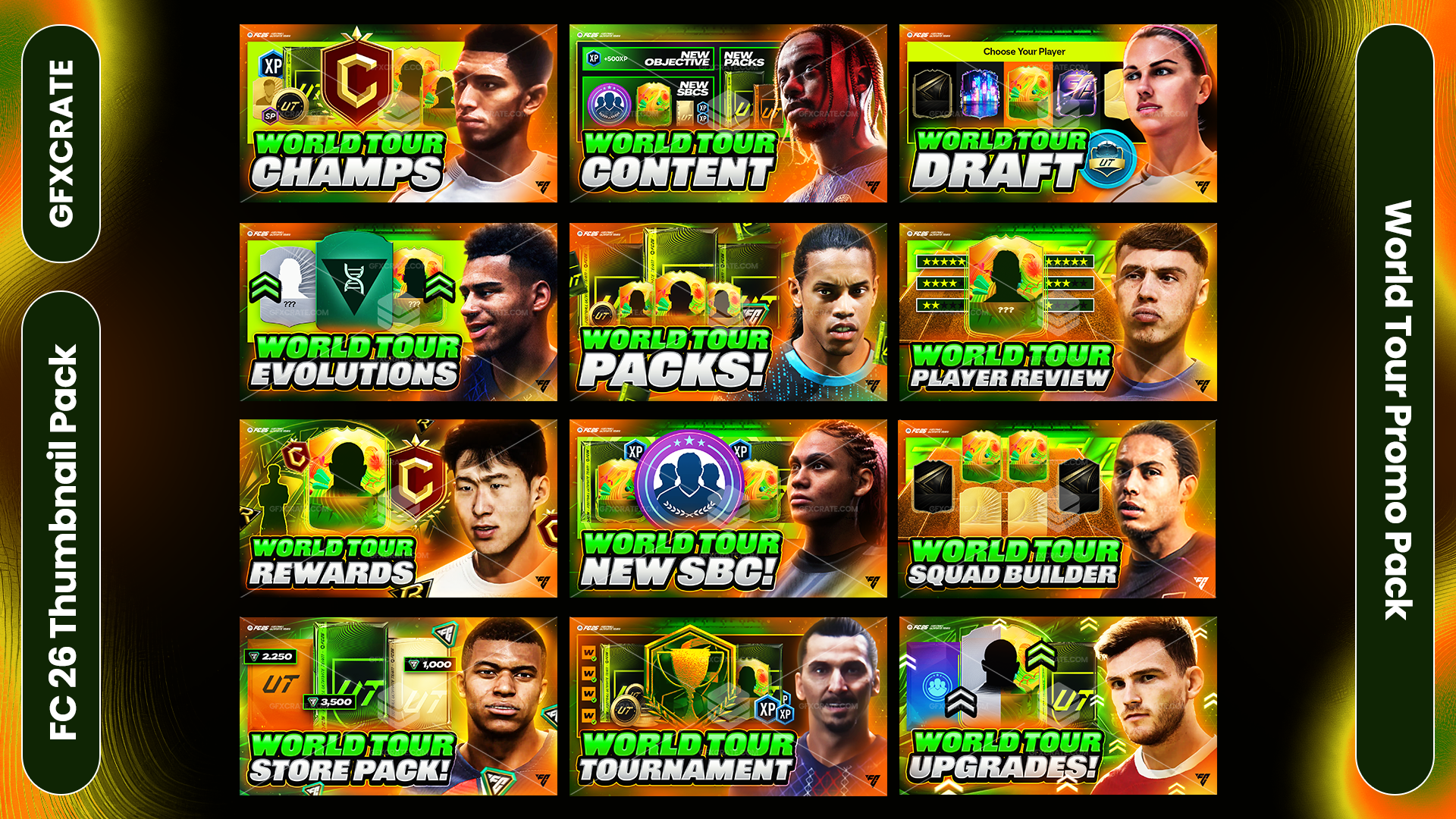 FC26 World Tour YouTube Thumbnail Pack