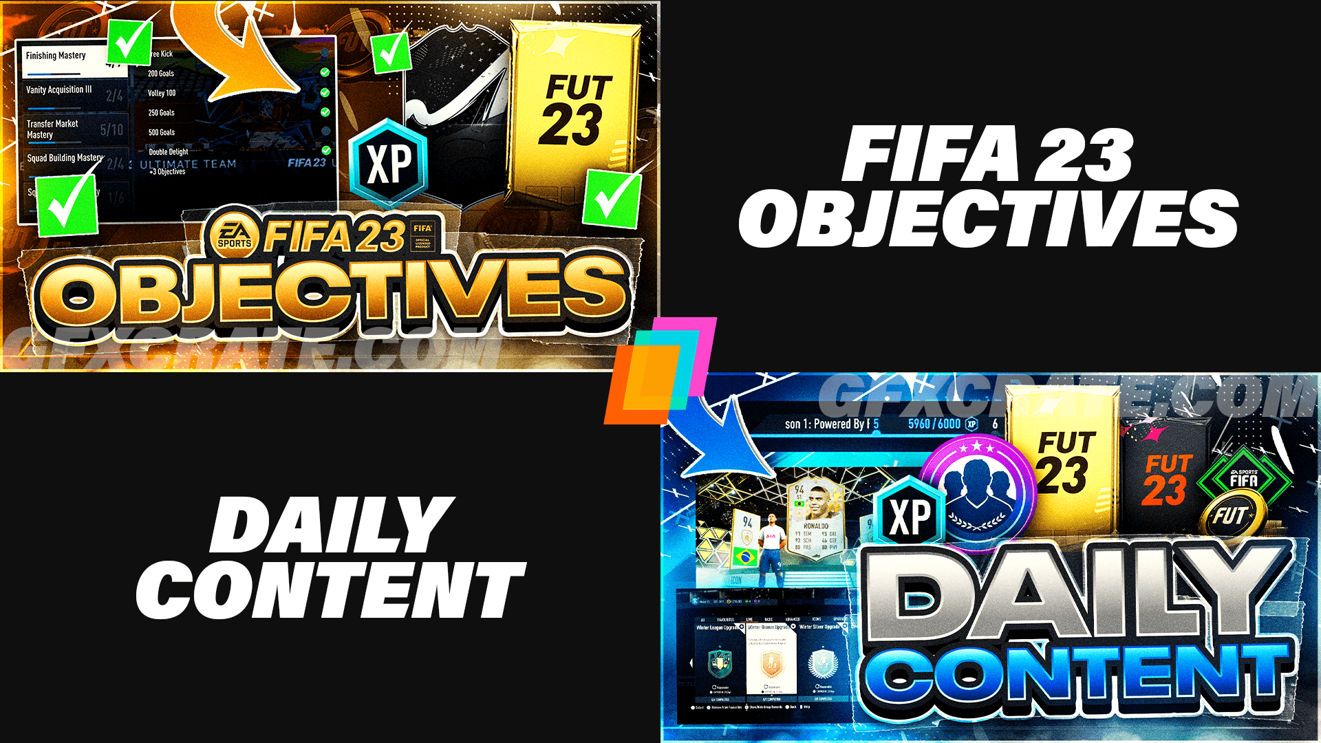 FIFA 23 YouTube Thumbnail Pack V2 - GFXCRATE